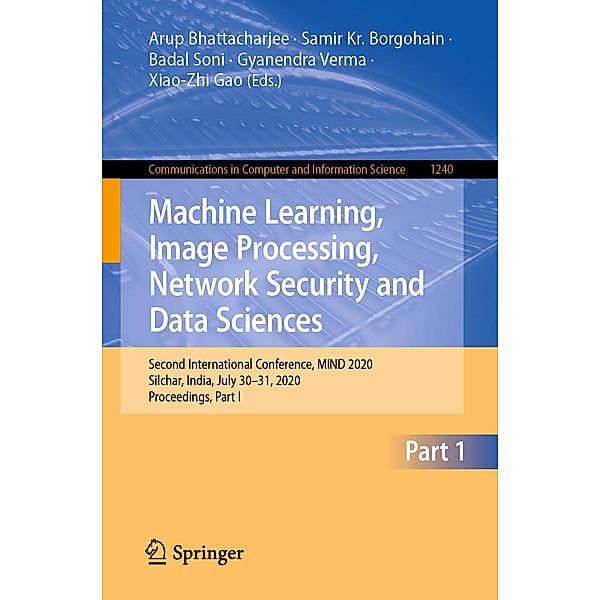 Machine Learning, Image Processing, Network Security and Data Sciences / Communications in Computer and Information Science Bd.1240