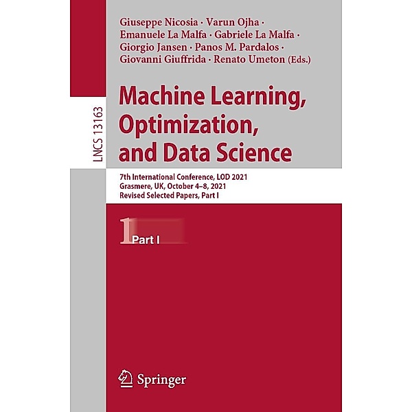 Machine Learning, Optimization, and Data Science / Lecture Notes in Computer Science Bd.13163