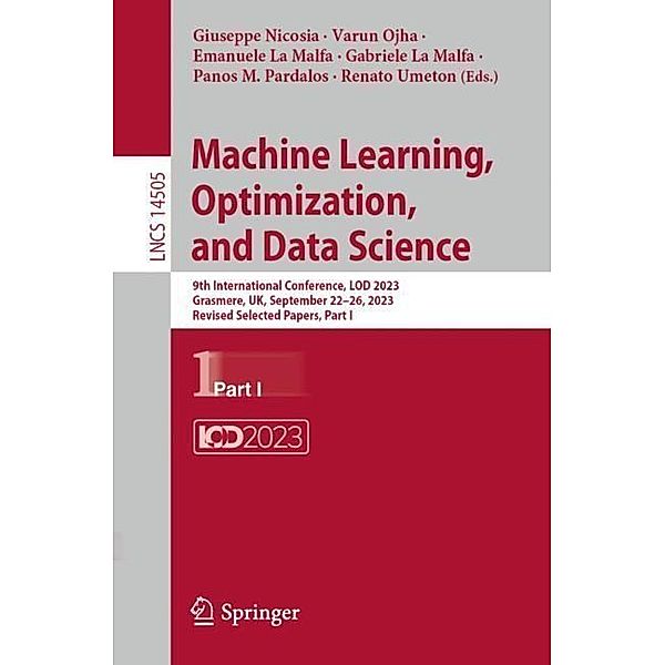 Machine Learning, Optimization, and Data Science