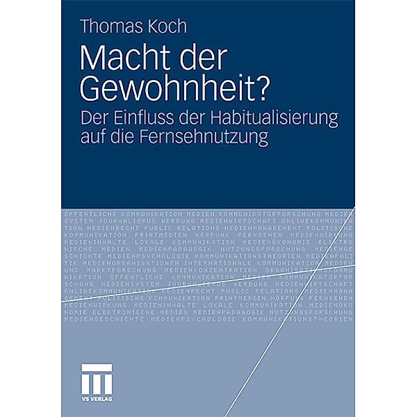 Macht der Gewohnheit?, Thomas Koch