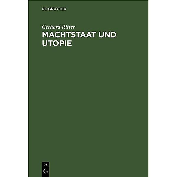 Machtstaat und Utopie, Gerhard Ritter