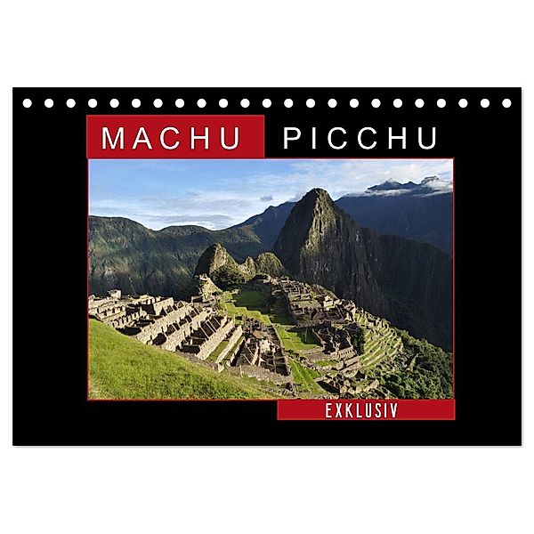 Machu Picchu - Exklusiv (Tischkalender 2024 DIN A5 quer), CALVENDO Monatskalender, Fabu Louis