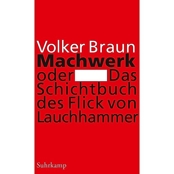 Machwerk oder Das Schichtbuch des Flick von Lauchhammer, Volker Braun