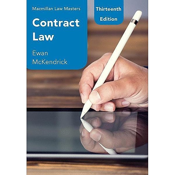 Macmillan Law Masters / Contract Law, Ewan McKendrick