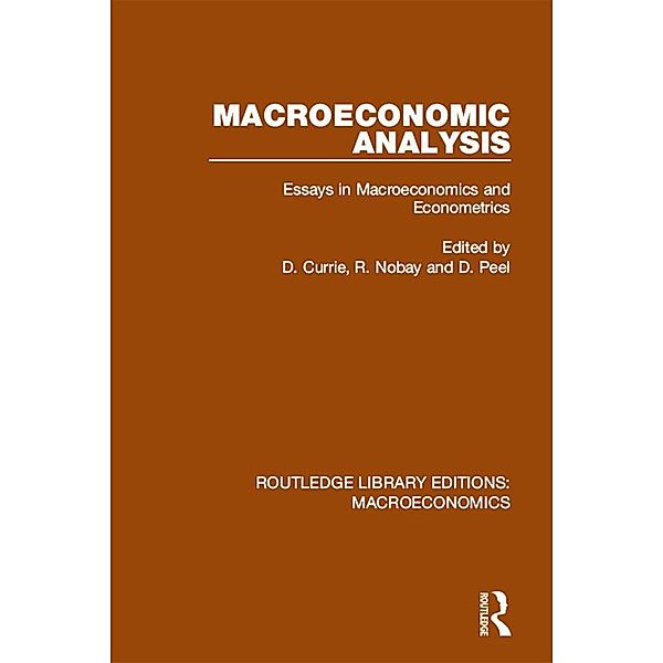 Macroeconomic Analysis, David Currie, R. Nobay, David Peel