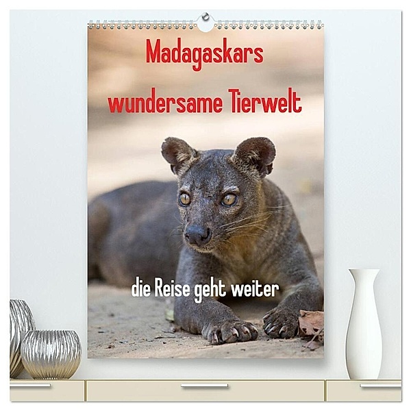 Madagaskars wundersame Tierwelt - die Reise geht weiter (hochwertiger Premium Wandkalender 2024 DIN A2 hoch), Kunstdruck in Hochglanz, Antje Hopfmann
