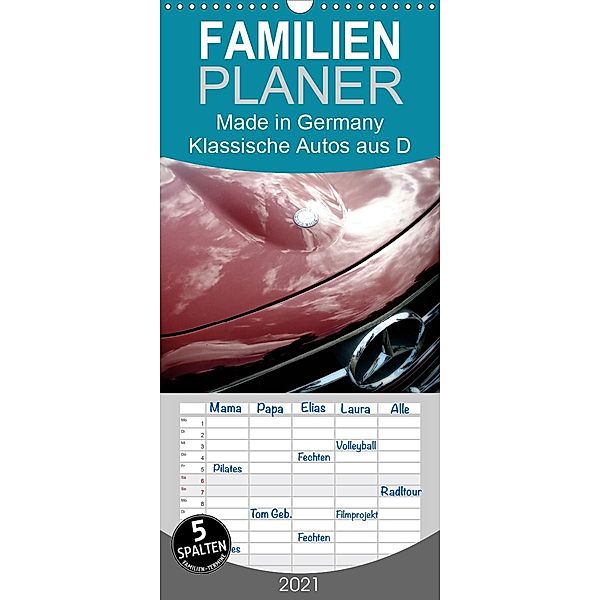 Made in Germany - Klassische Autos aus D - Familienplaner hoch (Wandkalender 2021 , 21 cm x 45 cm, hoch), Reiner Silberstein