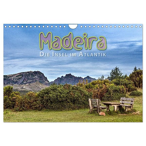 Madeira, die Insel im Atlantik (Wandkalender 2024 DIN A4 quer), CALVENDO Monatskalender, Dieter Gödecke