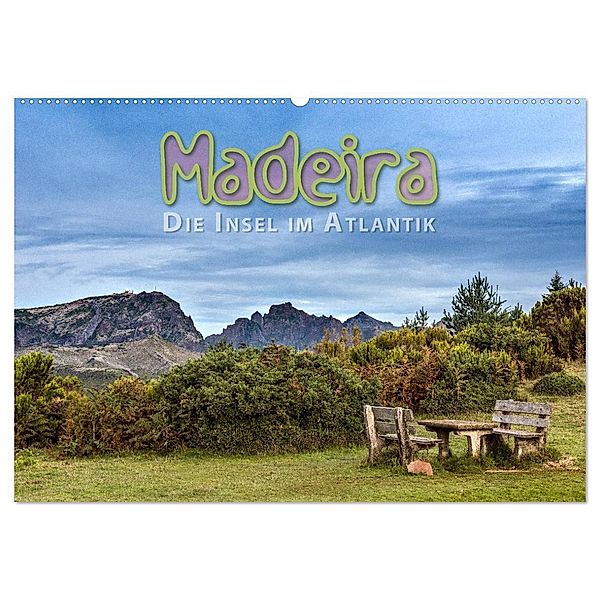 Madeira, die Insel im Atlantik (Wandkalender 2024 DIN A2 quer), CALVENDO Monatskalender, Dieter Gödecke