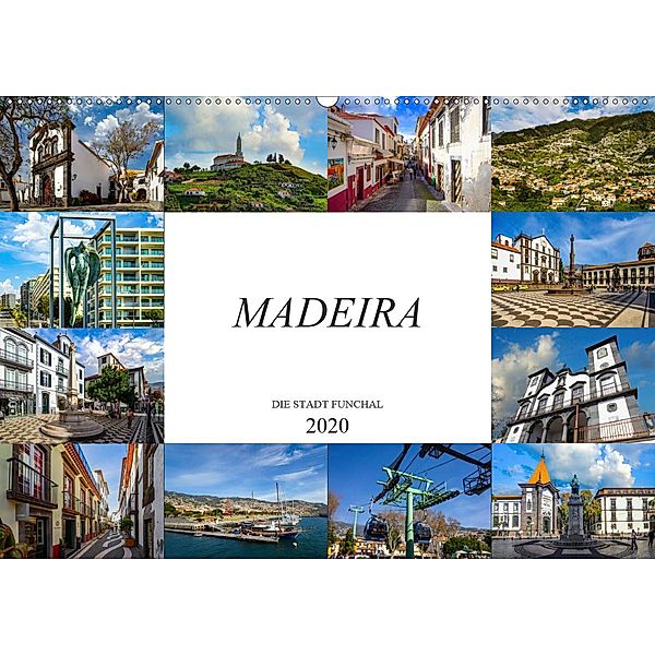 Madeira Die Stadt Funchal (Wandkalender 2020 DIN A2 quer), Dirk Meutzner