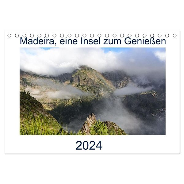 Madeira, eine Insel zum Geniessen (Tischkalender 2024 DIN A5 quer), CALVENDO Monatskalender, Calvendo, Klaus Prediger, Rosemarie Prediger