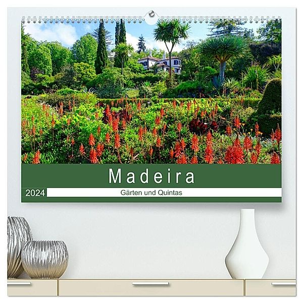 Madeira - Gärten und Quintas (hochwertiger Premium Wandkalender 2024 DIN A2 quer), Kunstdruck in Hochglanz, Klaus Lielischkies