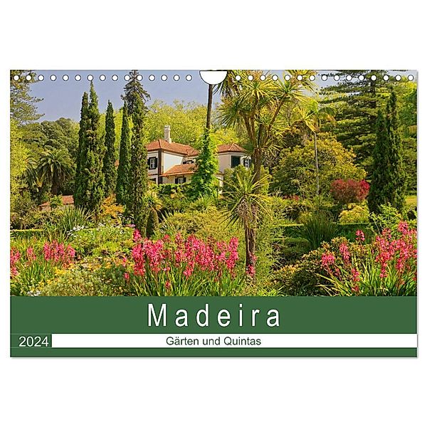 Madeira - Gärten und Quintas (Wandkalender 2024 DIN A4 quer), CALVENDO Monatskalender, Klaus Lielischkies