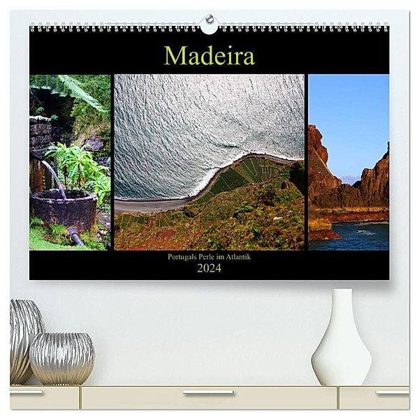 Madeira - Portugals Perle im Atlantik (hochwertiger Premium Wandkalender 2024 DIN A2 quer), Kunstdruck in Hochglanz, Helene Seidl