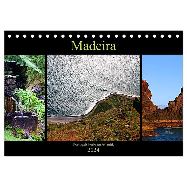 Madeira - Portugals Perle im Atlantik (Tischkalender 2024 DIN A5 quer), CALVENDO Monatskalender, Helene Seidl