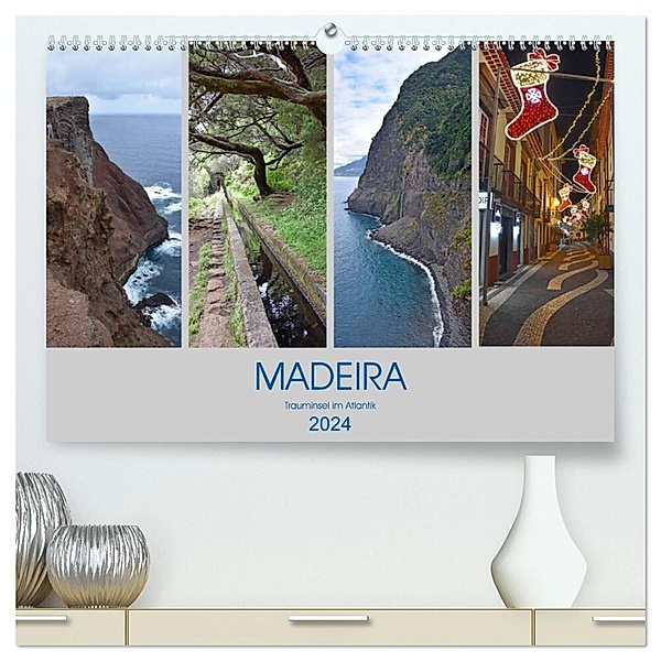 MADEIRA, Trauminsel im Atlantik (hochwertiger Premium Wandkalender 2024 DIN A2 quer), Kunstdruck in Hochglanz, Ulrich Senff