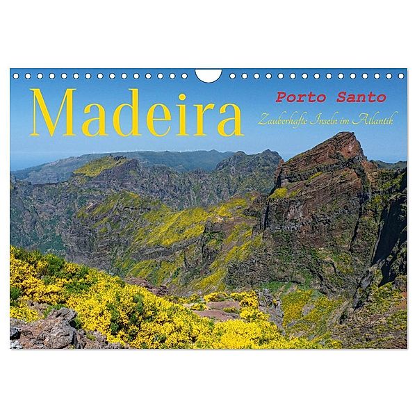 Madeira und Porto Santo (Wandkalender 2024 DIN A4 quer), CALVENDO Monatskalender, Klaus Lielischkies