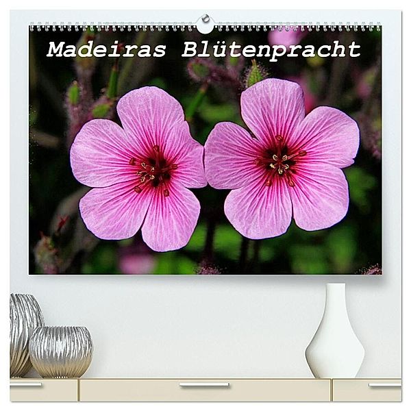 Madeiras Blütenpracht (hochwertiger Premium Wandkalender 2024 DIN A2 quer), Kunstdruck in Hochglanz, Klaus Lielischkies