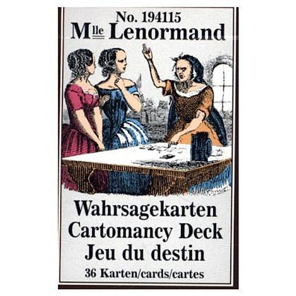 Mademoiselle Lenormand Wahrsagekarten, Orakelkarten. Cartomancy Deck, Jeu du destin, Lenormand Marie-Anne A.