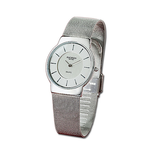 Madison Slimline, Herren-Armbanduhr, (Gehäuse-Ø: 33 mm)