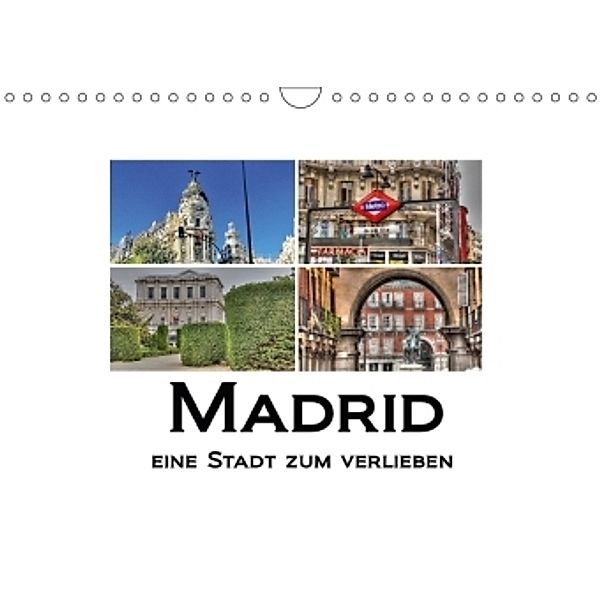 Madrid eine Stadt zum Verlieben (Wandkalender 2017 DIN A4 quer), M.Polok