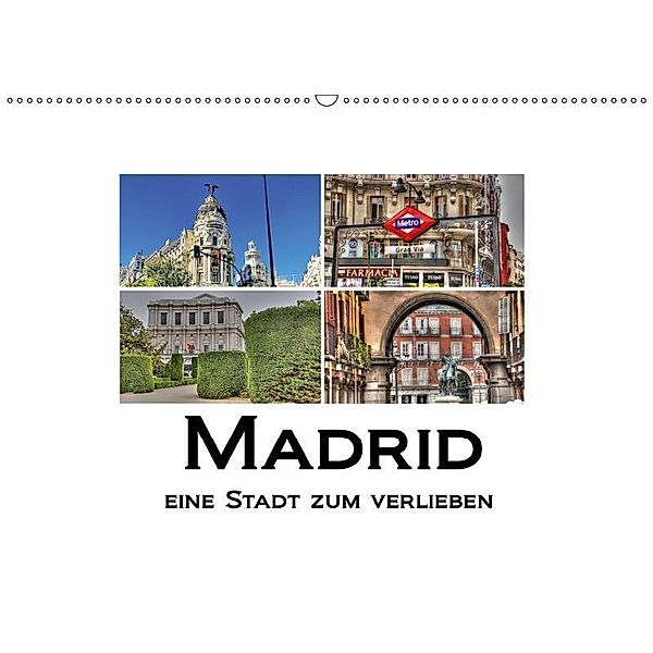 Madrid eine Stadt zum Verlieben (Wandkalender 2019 DIN A2 quer), M. Polok