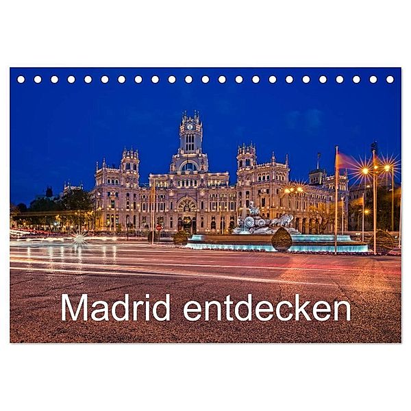 Madrid entdecken (Tischkalender 2024 DIN A5 quer), CALVENDO Monatskalender, hessbeck.fotografix