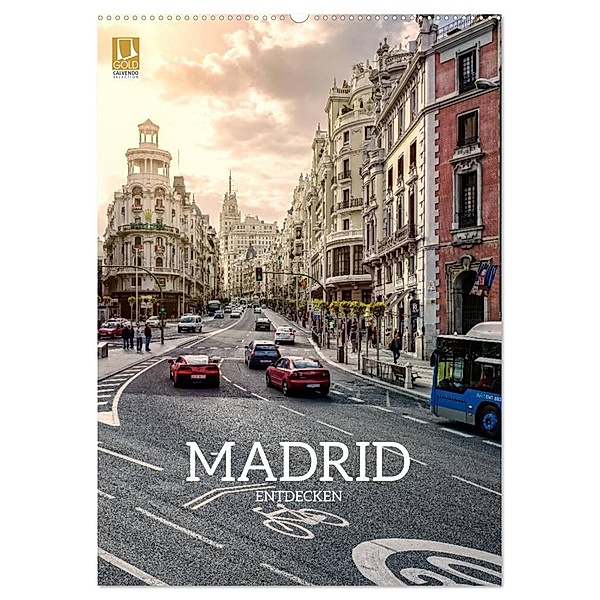 Madrid entdecken (Wandkalender 2024 DIN A2 hoch), CALVENDO Monatskalender, Stefan Becker