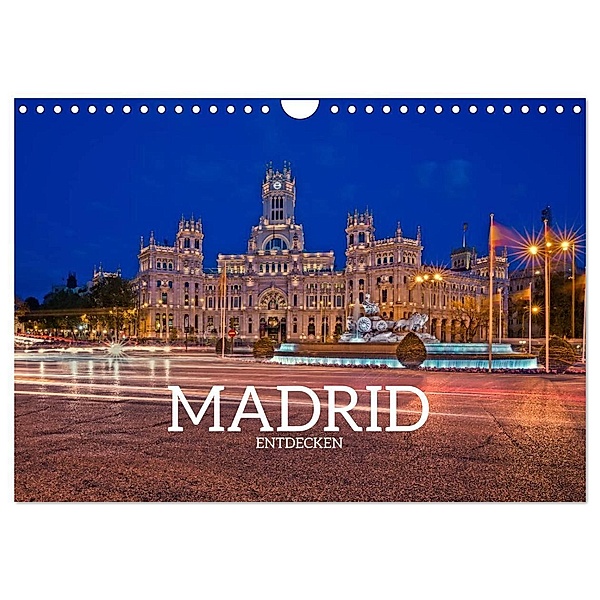 Madrid entdecken (Wandkalender 2024 DIN A4 quer), CALVENDO Monatskalender, Stefan Becker