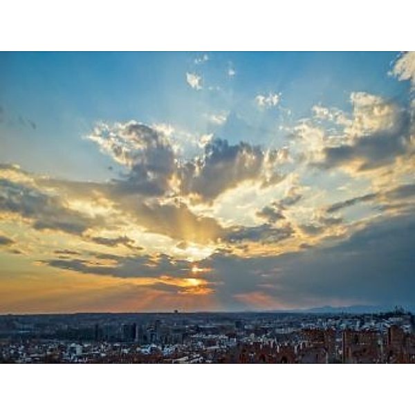 Madrid im Sonnenuntergang - 2.000 Teile (Puzzle)