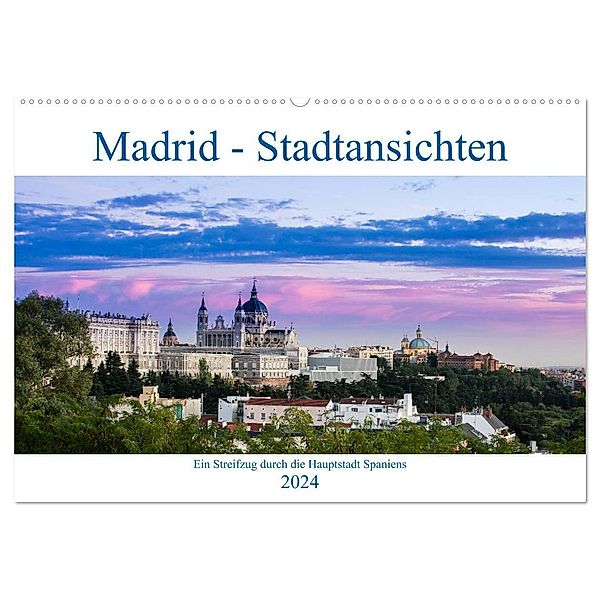 Madrid - Stadtansichten (Wandkalender 2024 DIN A2 quer), CALVENDO Monatskalender, Thomas Krebs