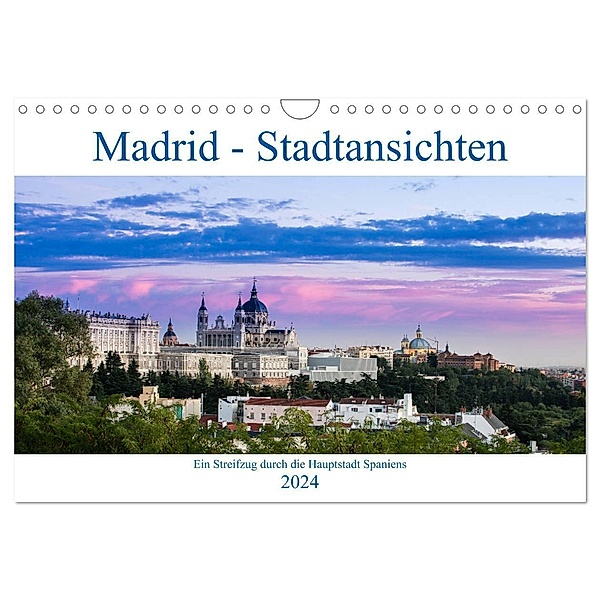 Madrid - Stadtansichten (Wandkalender 2024 DIN A4 quer), CALVENDO Monatskalender, Thomas Krebs