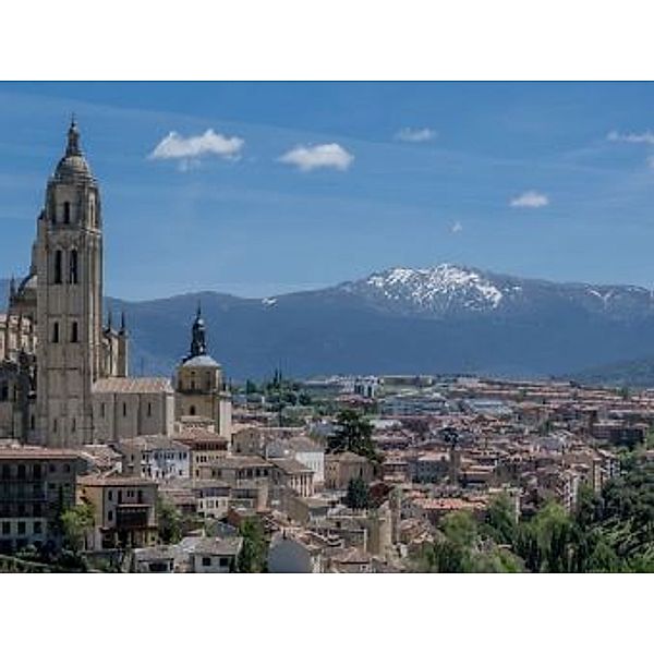 Madrid vor schneebedecktem Berg - 2.000 Teile (Puzzle)