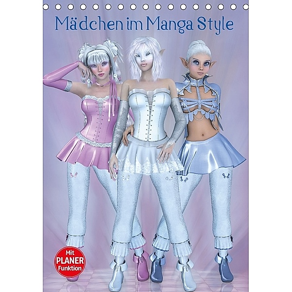 Mädchen im Manga Style (Tischkalender immerwährend DIN A5 hoch), Andrea Tiettje