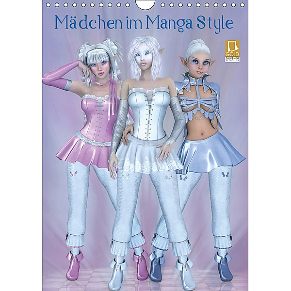 Mädchen im Manga Style (Wandkalender 2019 DIN A4 hoch), Andrea Tiettje
