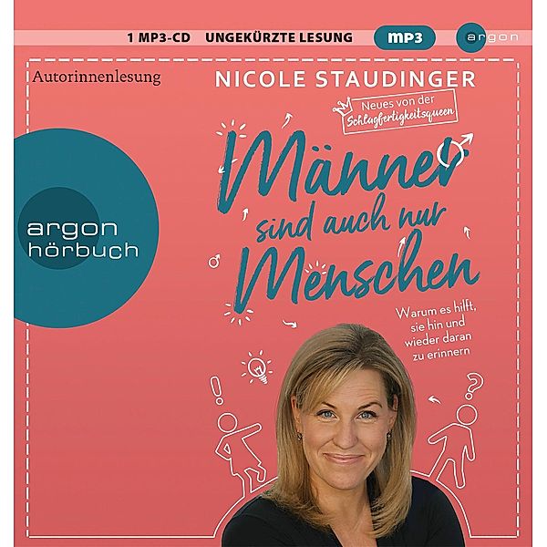 Männer sind auch nur Menschen, 1 Audio-CD, 1 MP3, Nicole Staudinger