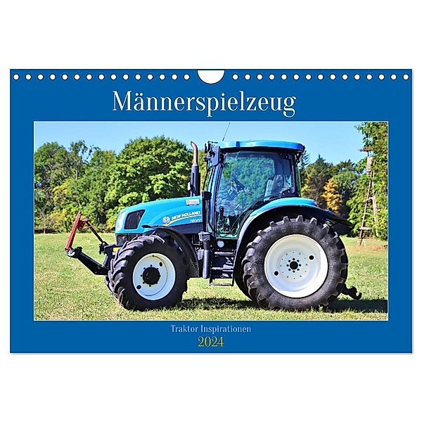 Männerspielzeug Traktor Inspirationen (Wandkalender 2024 DIN A4 quer), CALVENDO Monatskalender, Günther Geiger