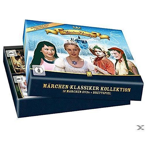 Märchen-Box - 12 Klassiker auf 12 DVDs + Brettspiel, Diverse Interpreten