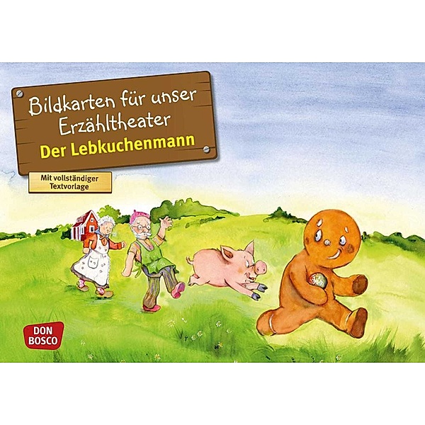 Märchen für unser Erzähltheater / Der Lebkuchenmann, Kamishibai Bildkartenset