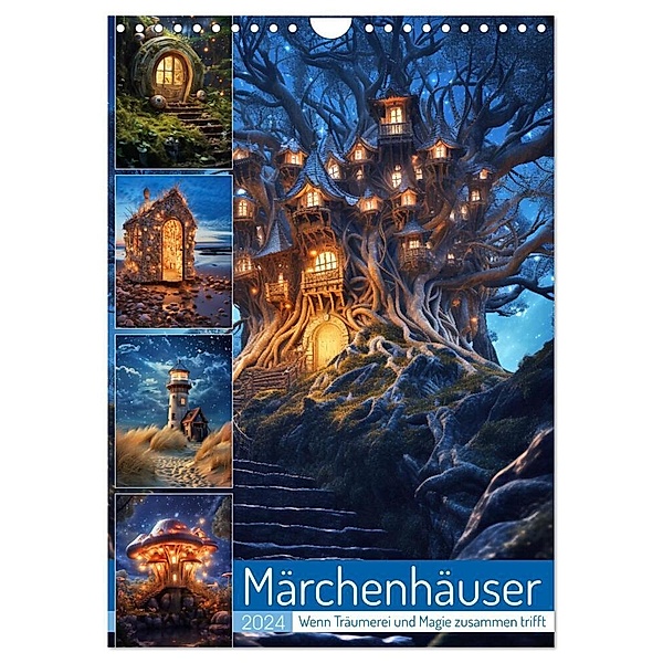 Märchenhäuser (Wandkalender 2024 DIN A4 hoch), CALVENDO Monatskalender, Steffen Gierok-Latniak