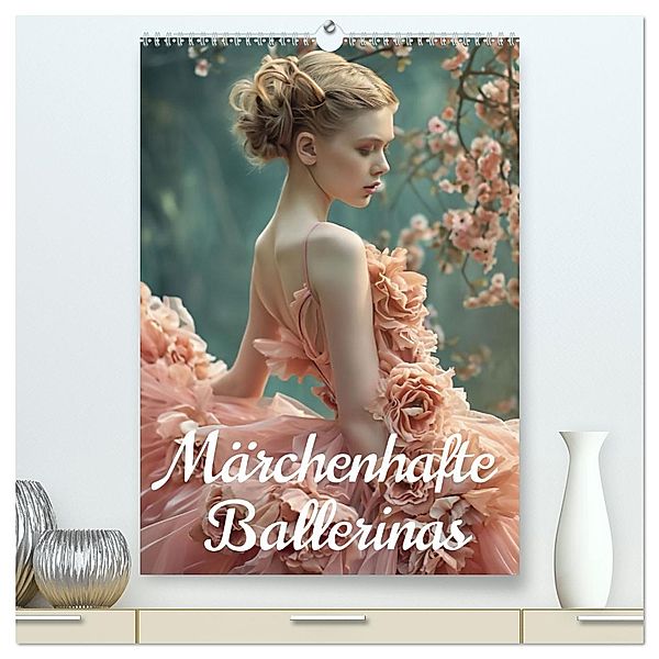 Märchenhafte Ballerina (hochwertiger Premium Wandkalender 2025 DIN A2 hoch), Kunstdruck in Hochglanz, Calvendo, Ally Bee