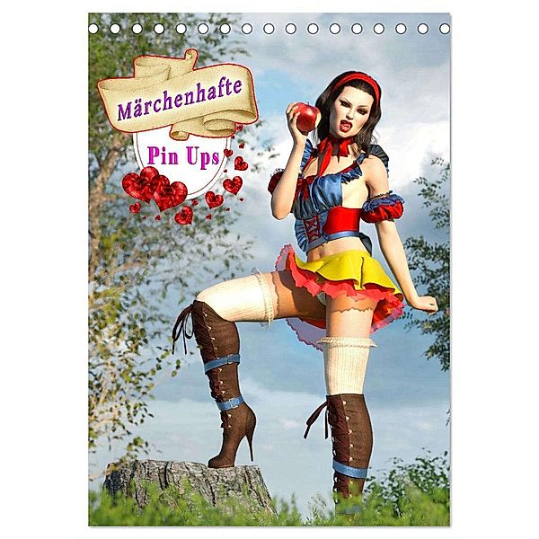Märchenhafte Pin Ups (Tischkalender 2024 DIN A5 hoch), CALVENDO Monatskalender, Karsten Schröder