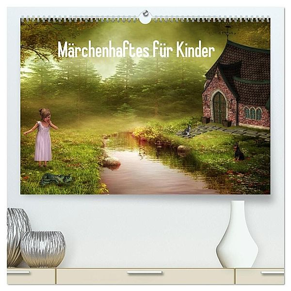 Märchenhaftes für Kinder (hochwertiger Premium Wandkalender 2024 DIN A2 quer), Kunstdruck in Hochglanz, Susann Pählike