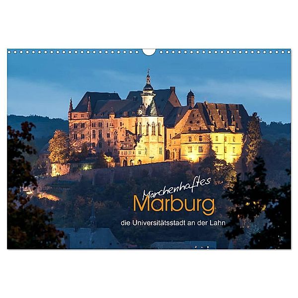 Märchenhaftes Marburg (Wandkalender 2024 DIN A3 quer), CALVENDO Monatskalender, Peter Beltz