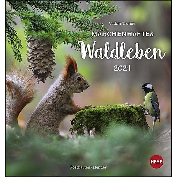 Märchenhaftes Waldleben, Postkartenkalender 2021, Vadim Trunov