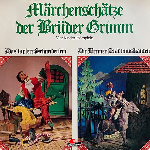 Märchenschätze der Brüder Grimm - 2 - Das tapfere Schneiderlein, Die Bremer Stadtmusikanten, Der gestiefelte Kater, Schneeweisschen und Rosenrot, Die Gebrüder Grimm