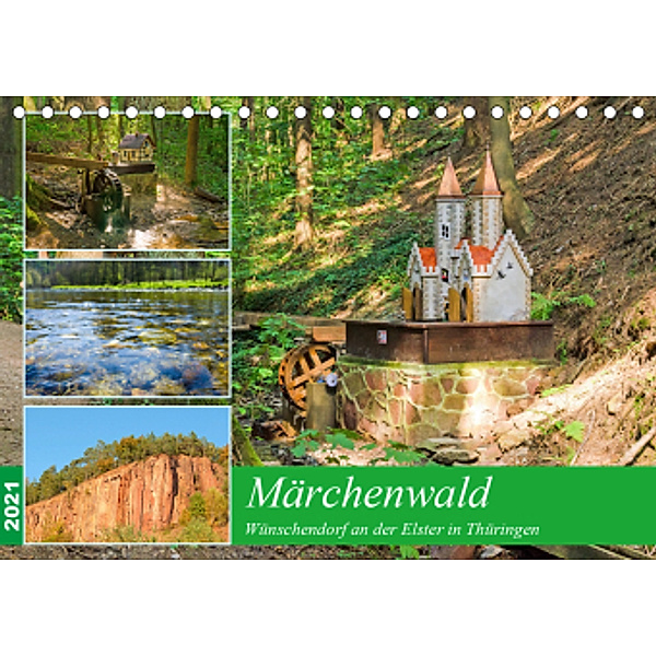 Märchenwald Wünschendorf an der Elster in Thürigen (Tischkalender 2021 DIN A5 quer), Kerstin Waurick