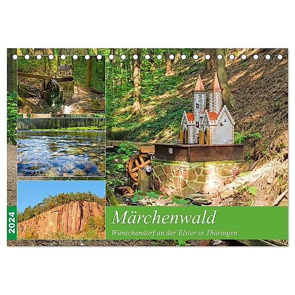 Märchenwald Wünschendorf an der Elster in Thürigen (Tischkalender 2024 DIN A5 quer), CALVENDO Monatskalender, Kerstin Waurick