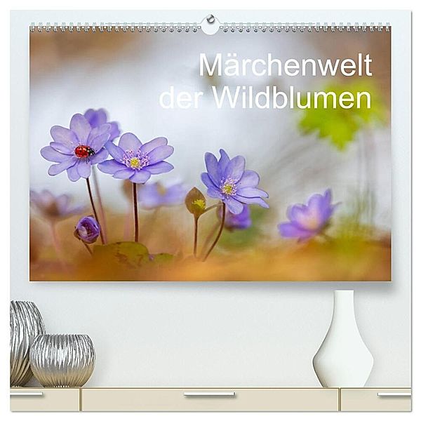 Märchenwelt der Wildblumen (hochwertiger Premium Wandkalender 2025 DIN A2 quer), Kunstdruck in Hochglanz, Calvendo, Henrik Spranz