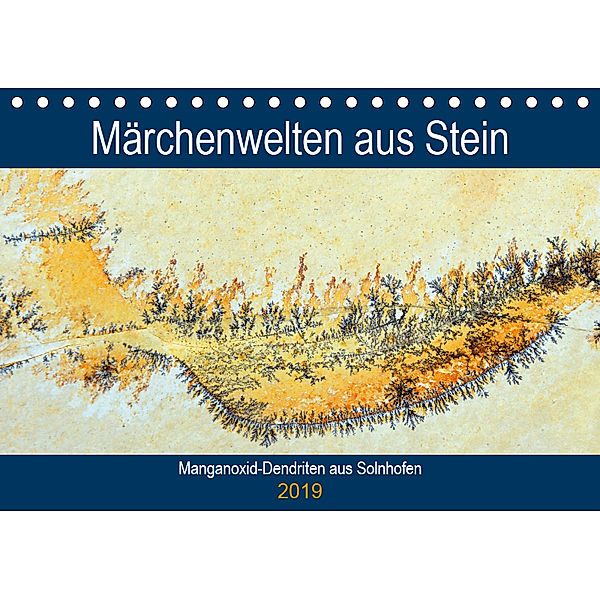 Märchenwelten aus Stein - Manganoxid-Dendriten aus Solnhofen (Tischkalender 2019 DIN A5 quer), Anja Frost